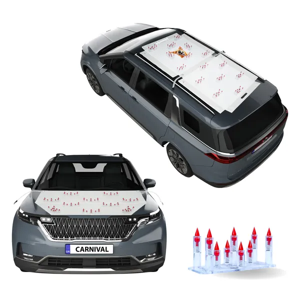 KIA_CARNIVAL_Red_Car_Protection_Spikes_|_Smart,_Safe_&_Humane_way_to_Deter_Animals_|_Roof_&_Bonnet_Protection_from_Dogs_&_Monkeys_|_Magnetic_Holding_&_Box_Closure_|_Anti-Theft_&_Scratch_Protection_|_Foldable_In-Built_Plastic_Box