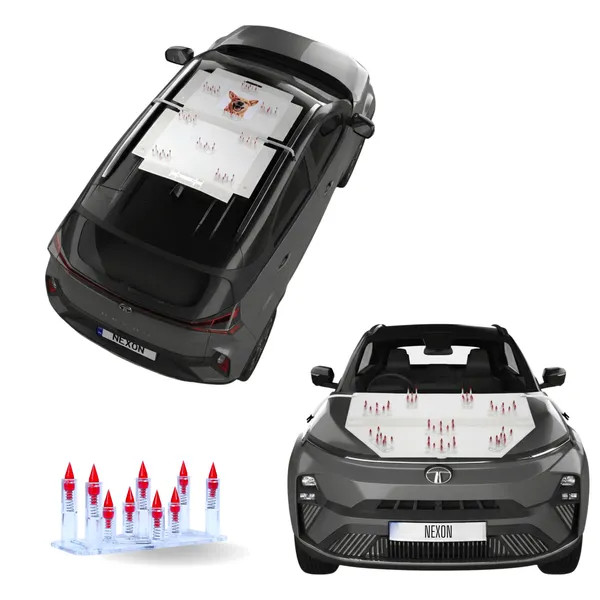 TATA_MOTOR_NEXON_EV_Red_Car_Protection_Spikes_|_Smart,_Safe_&_Humane_way_to_Deter_Animals_|_Roof_&_Bonnet_Protection_from_Dogs_&_Monkeys_|_Magnetic_Holding_&_Box_Closure_|_Anti-Theft_&_Scratch_Protection_|_Foldable_In-Built_Plastic_Box