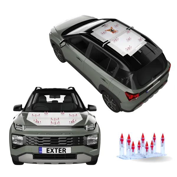 HYUNDAI_EXTER_Red_Car_Protection_Spikes_|_Smart,_Safe_&_Humane_way_to_Deter_Animals_|_Roof_&_Bonnet_Protection_from_Dogs_&_Monkeys_|_Magnetic_Holding_&_Box_Closure_|_Anti-Theft_&_Scratch_Protection_|_Foldable_In-Built_Plastic_Box