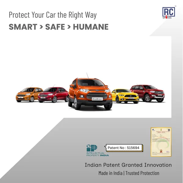 FORD_FREE_STYLE_Orange_Car_Protection_Spikes