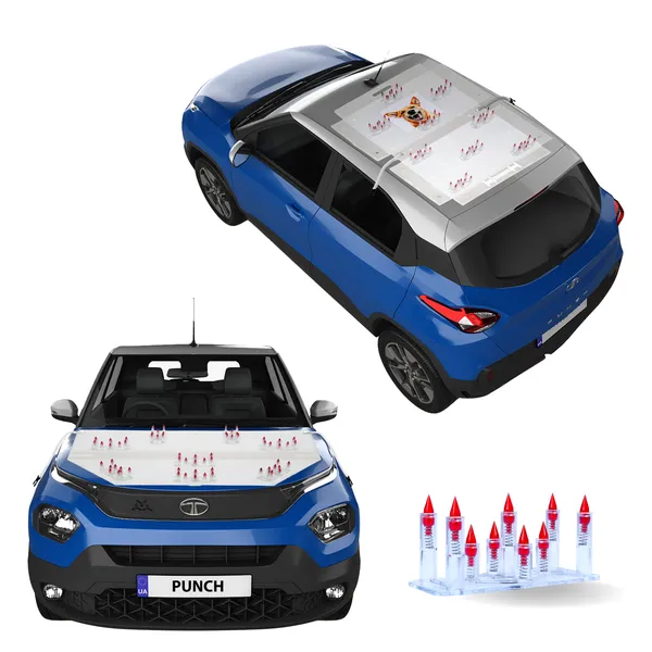 TATA_MOTOR_PUNCH_Red_Car_Protection_Spikes_|_Smart,_Safe_&_Humane_way_to_Deter_Animals_|_Roof_&_Bonnet_Protection_from_Dogs_&_Monkeys_|_Magnetic_Holding_&_Box_Closure_|_Anti-Theft_&_Scratch_Protection_|_Foldable_In-Built_Plastic_Box