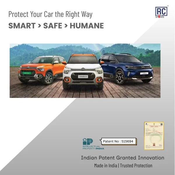 CITROEN_C3_Red_Car_Protection_Spikes_|_Smart,_Safe_&_Humane_way_to_Deter_Animals_|_Roof_&_Bonnet_Protection_from_Dogs_&_Monkeys_|_Magnetic_Holding_&_Box_Closure_|_Anti-Theft_&_Scratch_Protection_|_Foldable_In-Built_Plastic_Box