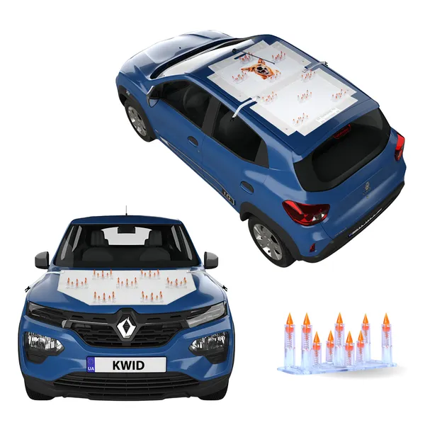 RENAULT_KWID_Orange_Car_Protection_Spikes_|_Smart,_Safe_&_Humane_way_to_Deter_Animals_|_Roof_&_Bonnet_Protection_from_Dogs_&_Monkeys_|_Magnetic_Holding_&_Box_Closure_|_Anti-Theft_&_Scratch_Protection_|_Foldable_In-Built_Plastic_Box