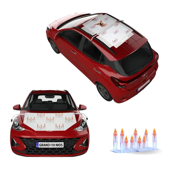 HYUNDAI_GRAND_I10_NIOS_Orange_Car_Protection_Spikes_|_Smart,_Safe_&_Humane_way_to_Deter_Animals_|_Roof_&_Bonnet_Protection_from_Dogs_&_Monkeys_|_Magnetic_Holding_&_Box_Closure_|_Anti-Theft_&_Scratch_Protection_|_Foldable_In-Built_Plastic_Box