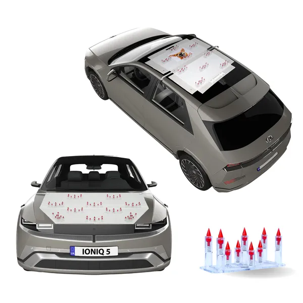 HYUNDAI_IONIQ_5_ELECTRIC_Red_Car_Protection_Spikes