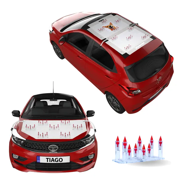 TATA_MOTOR_TIAGO_Red_Car_Protection_Spikes_|_Smart,_Safe_&_Humane_way_to_Deter_Animals_|_Roof_&_Bonnet_Protection_from_Dogs_&_Monkeys_|_Magnetic_Holding_&_Box_Closure_|_Anti-Theft_&_Scratch_Protection_|_Foldable_In-Built_Plastic_Box