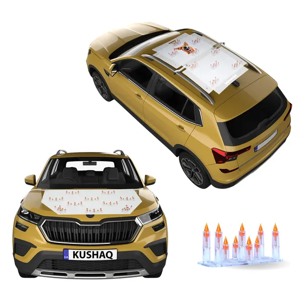 SKODA_KUSHAQ_Orange_Car_Protection_Spikes_|_Smart,_Safe_&_Humane_way_to_Deter_Animals_|_Roof_&_Bonnet_Protection_from_Dogs_&_Monkeys_|_Magnetic_Holding_&_Box_Closure_|_Anti-Theft_&_Scratch_Protection_|_Foldable_In-Built_Plastic_Box