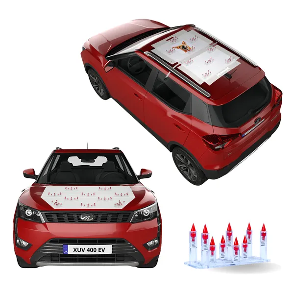 MAHINDRA_XUV_400_ELECTRIC_Red_Car_Protection_Spikes_|_Smart,_Safe_&_Humane_way_to_Deter_Animals_|_Roof_&_Bonnet_Protection_from_Dogs_&_Monkeys_|_Magnetic_Holding_&_Box_Closure_|_Anti-Theft_&_Scratch_Protection_|_Foldable_In-Built_Plastic_Box