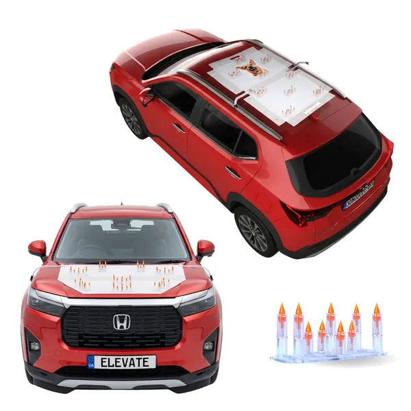 HONDA_ELEVATE_Orange_Car_Protection_Spikes_|_Smart,_Safe_&_Humane_way_to_Deter_Animals_|_Roof_&_Bonnet_Protection_from_Dogs_&_Monkeys_|_Magnetic_Holding_&_Box_Closure_|_Anti-Theft_&_Scratch_Protection_|_Foldable_In-Built_Plastic_Box