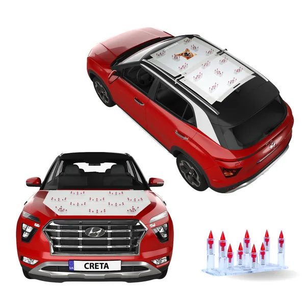 HYUNDAI_CRETA_Red_Car_Protection_Spikes_|_Smart,_Safe_&_Humane_way_to_Deter_Animals_|_Roof_&_Bonnet_Protection_from_Dogs_&_Monkeys_|_Magnetic_Holding_&_Box_Closure_|_Anti-Theft_&_Scratch_Protection_|_Foldable_In-Built_Plastic_Box