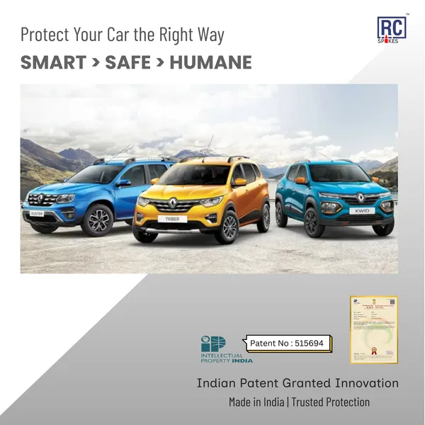 RENAULT_KIGER_Orange_Car_Protection_Spikes_|_Smart,_Safe_&_Humane_way_to_Deter_Animals_|_Roof_&_Bonnet_Protection_from_Dogs_&_Monkeys_|_Magnetic_Holding_&_Box_Closure_|_Anti-Theft_&_Scratch_Protection_|_Foldable_In-Built_Plastic_Box