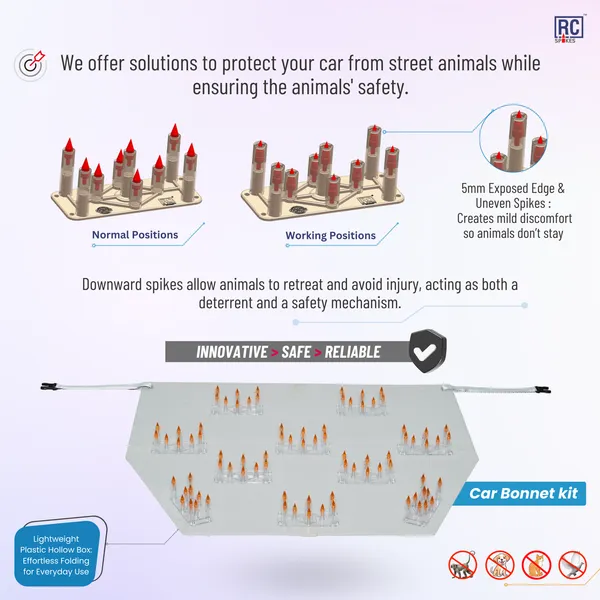TATA_MOTOR_SIERRA_Orange_Car_Protection_Spikes_|_Smart,_Safe_&_Humane_way_to_Deter_Animals_|_Roof_&_Bonnet_Protection_from_Dogs_&_Monkeys_|_Magnetic_Holding_&_Box_Closure_|_Anti-Theft_&_Scratch_Protection_|_Foldable_In-Built_Plastic_Box