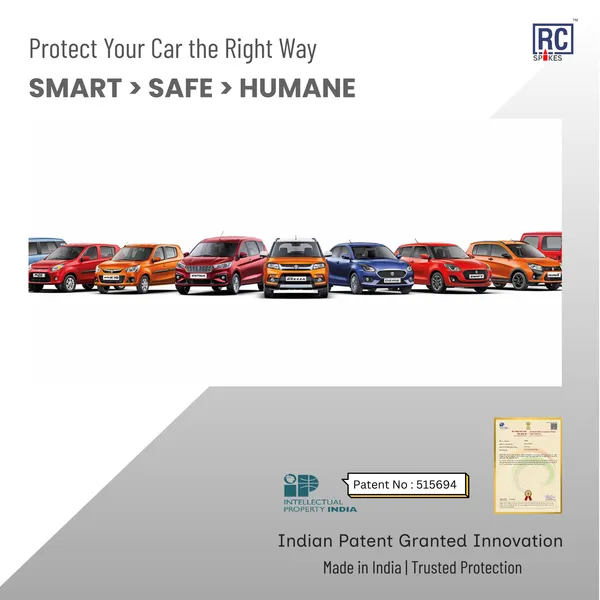 HONDA_ELEVATE_Red_Car_Protection_Spikes_|_Smart,_Safe_&_Humane_way_to_Deter_Animals_|_Roof_&_Bonnet_Protection_from_Dogs_&_Monkeys_|_Magnetic_Holding_&_Box_Closure_|_Anti-Theft_&_Scratch_Protection_|_Foldable_In-Built_Plastic_Box