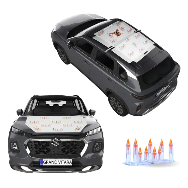 MARUTI_GRAND_VITARA_Orange_Car_Protection_Spikes_|_Smart,_Safe_&_Humane_way_to_Deter_Animals_|_Roof_&_Bonnet_Protection_from_Dogs_&_Monkeys_|_Magnetic_Holding_&_Box_Closure_|_Anti-Theft_&_Scratch_Protection_|_Foldable_In-Built_Plastic_Box