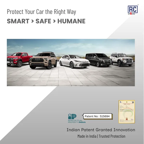 TOYOTA_FORTUNER_Red_Car_Protection_Spikes_|_Smart,_Safe_&_Humane_way_to_Deter_Animals_|_Roof_&_Bonnet_Protection_from_Dogs_&_Monkeys_|_Magnetic_Holding_&_Box_Closure_|_Anti-Theft_&_Scratch_Protection_|_Foldable_In-Built_Plastic_Box