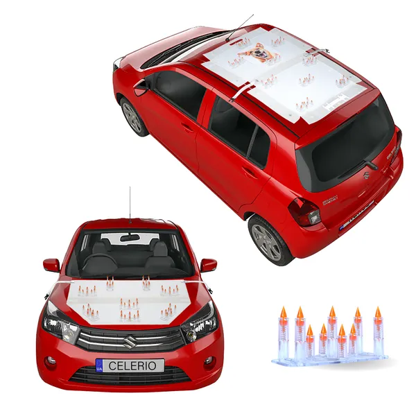 MARUTI_CELERIO_Orange_Car_Protection_Spikes_|_Smart,_Safe_&_Humane_way_to_Deter_Animals_|_Roof_&_Bonnet_Protection_from_Dogs_&_Monkeys_|_Magnetic_Holding_&_Box_Closure_|_Anti-Theft_&_Scratch_Protection_|_Foldable_In-Built_Plastic_Box
