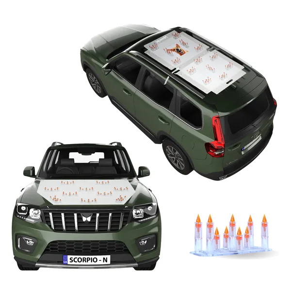 MAHINDRA_SCORPIO_N_Orange_Car_Protection_Spikes_|_Smart,_Safe_&_Humane_way_to_Deter_Animals_|_Roof_&_Bonnet_Protection_from_Dogs_&_Monkeys_|_Magnetic_Holding_&_Box_Closure_|_Anti-Theft_&_Scratch_Protection_|_Foldable_In-Built_Plastic_Box