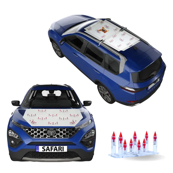 TATA_MOTOR_SAFARI_Red_Car_Protection_Spikes_|_Smart,_Safe_&_Humane_way_to_Deter_Animals_|_Roof_&_Bonnet_Protection_from_Dogs_&_Monkeys_|_Magnetic_Holding_&_Box_Closure_|_Anti-Theft_&_Scratch_Protection_|_Foldable_In-Built_Plastic_Box