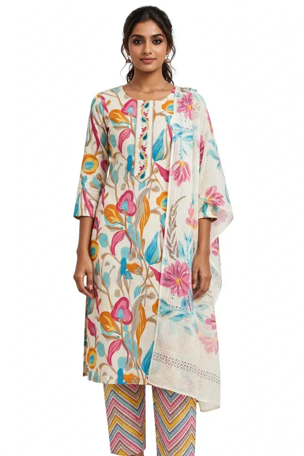 Unstitched_White_Printed_Women’s_Ethnic_Wear_Salwar_Suit_Set_with_Dupatta