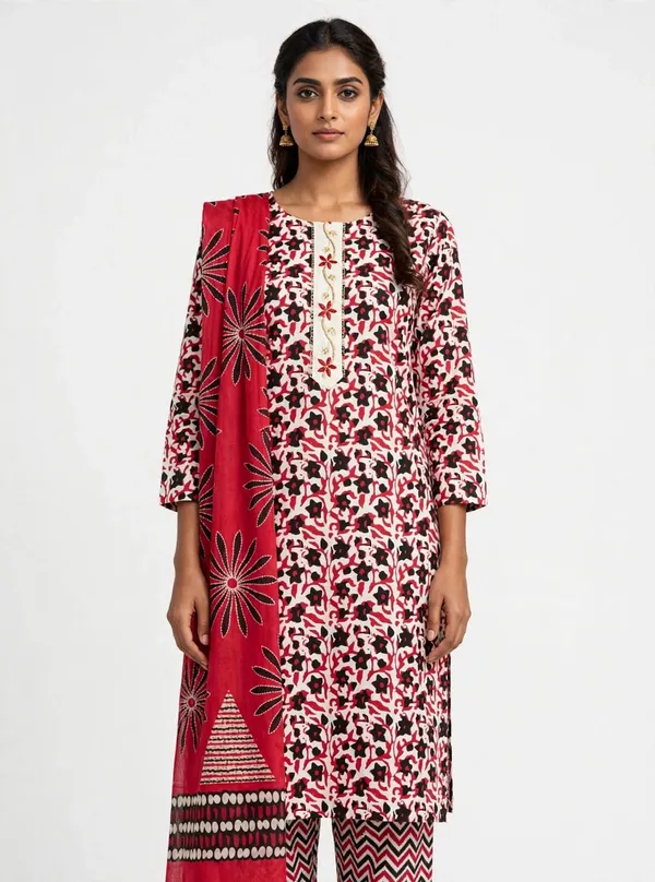 Unstitched_Red_Printed_Women’s_Ethnic_Wear_Salwar_Suit_Set_with_Dupatta