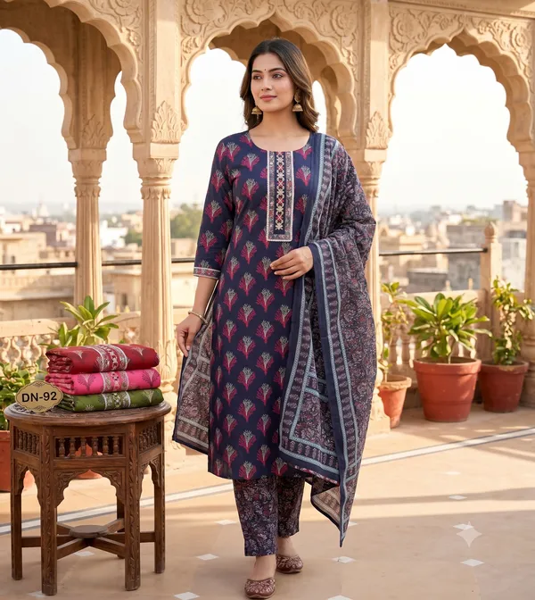 Unstitched_Blue_Printed_Women’s_Ethnic_Wear_Salwar_Suit_Set_with_Dupatta