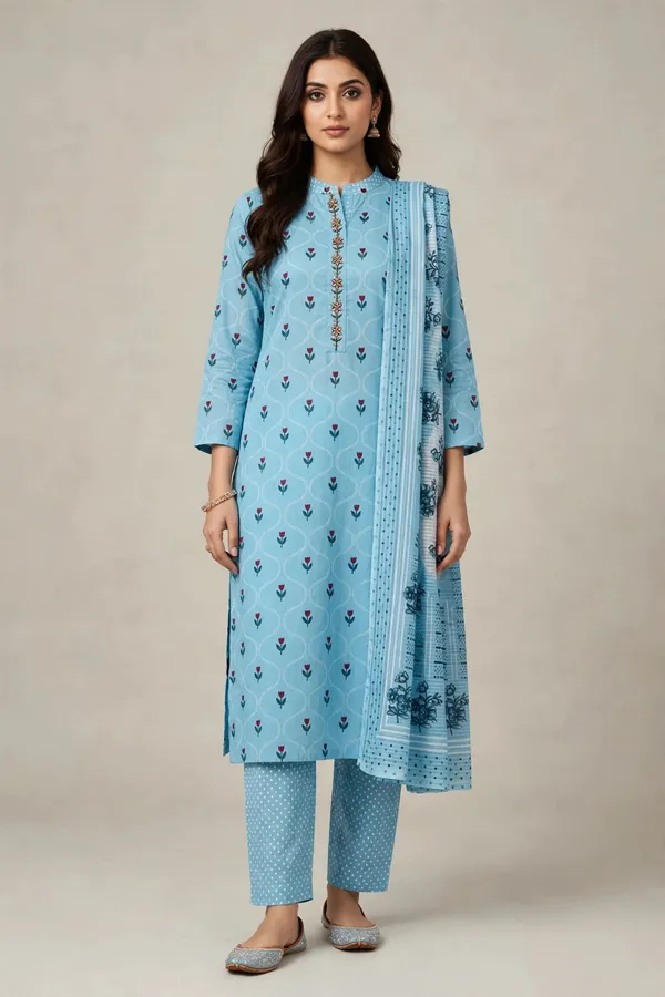 Unstitched_Blue_Printed_Women’s_Ethnic_Wear_Salwar_Suit_Set_with_Dupatta