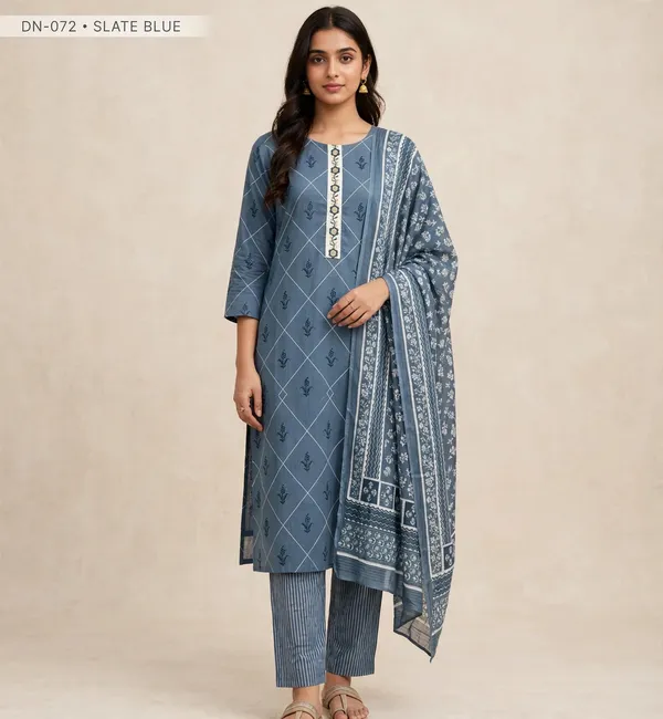 Unstitched_Blue_Printed_Women’s_Ethnic_Wear_Salwar_Suit_Set_with_Dupatta
