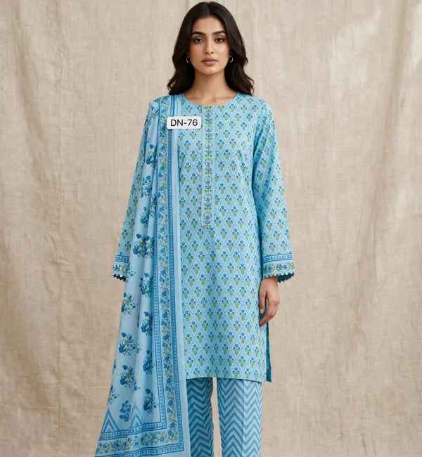Unstitched_Blue_Printed_Women’s_Ethnic_Wear_Salwar_Suit_Set_with_Dupatta
