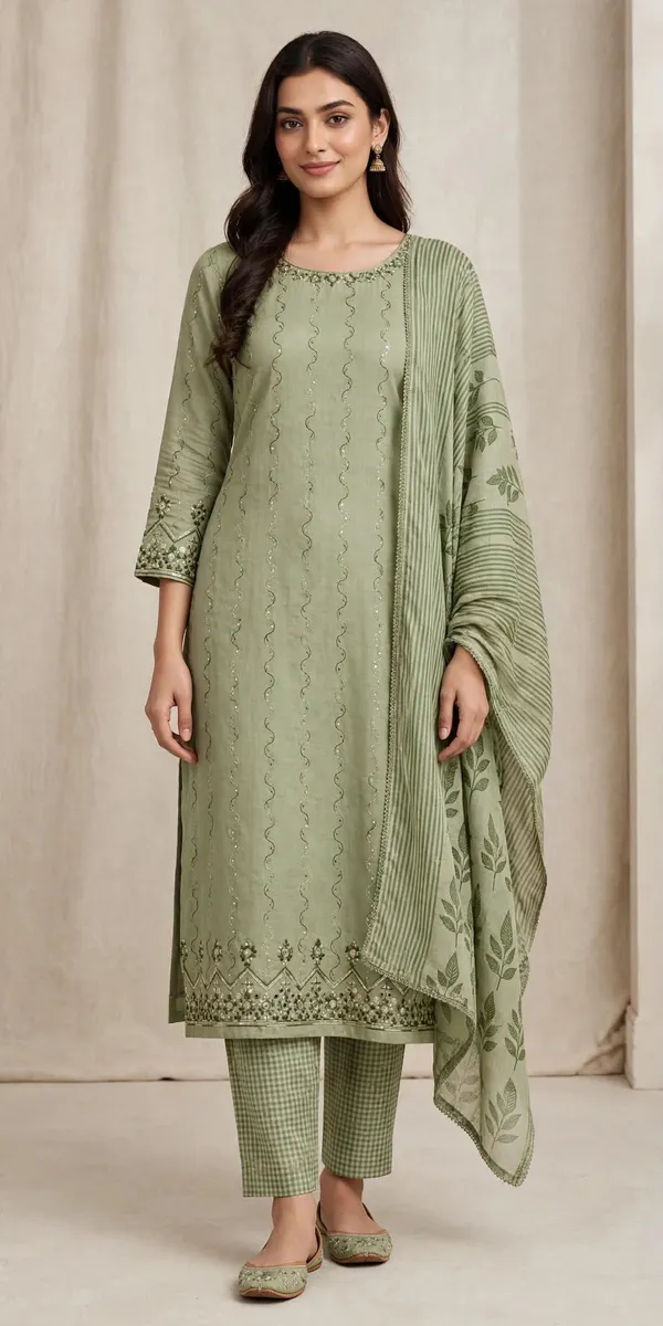 Unstitched_Green_Women’s_Ethnic_Wear_Salwar_Suit_Set_with_Dupatta