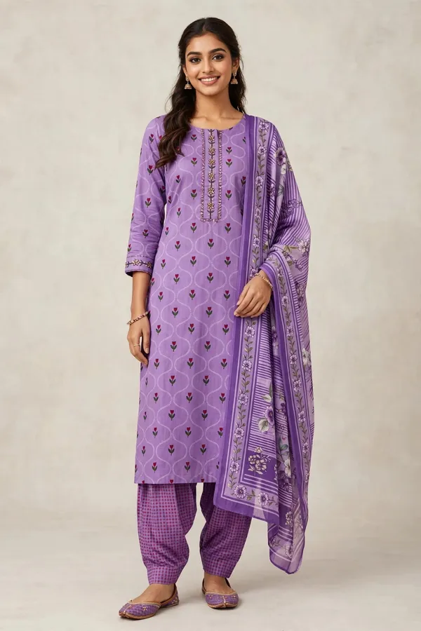 Unstitched_Purple_Printed_Women’s_Ethnic_Wear_Salwar_Suit_Set_with_Dupatta