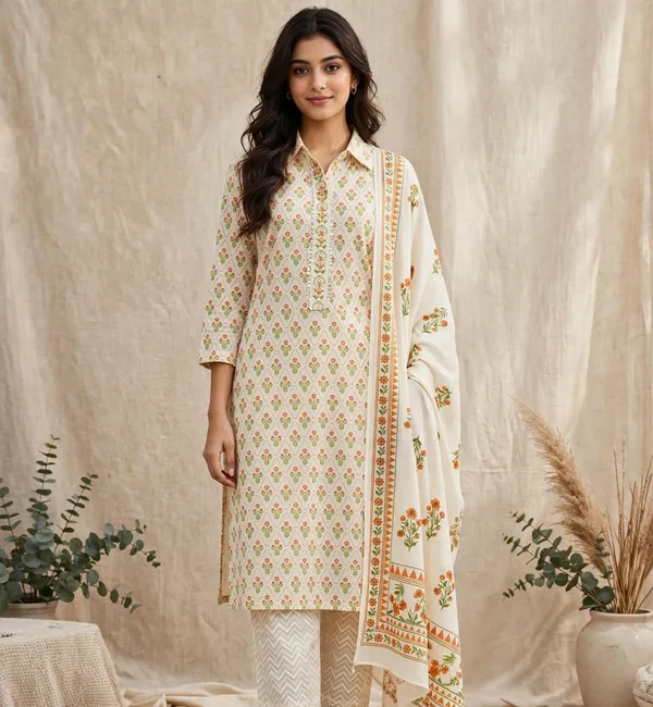 Unstitched_Yellow_Printed_Women’s_Ethnic_Wear_Salwar_Suit_Set_with_Dupatta