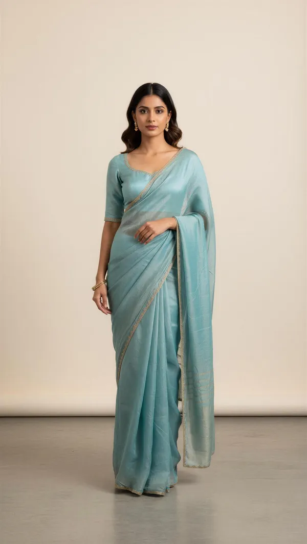Sky_Blue_Silk_Saree_For_Women_With_Matching_Blouse_Piece