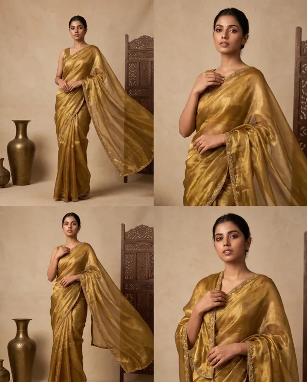 Copper_Gold_Jimmy_Choo_Saree_With_Matching_Blouse_Piece