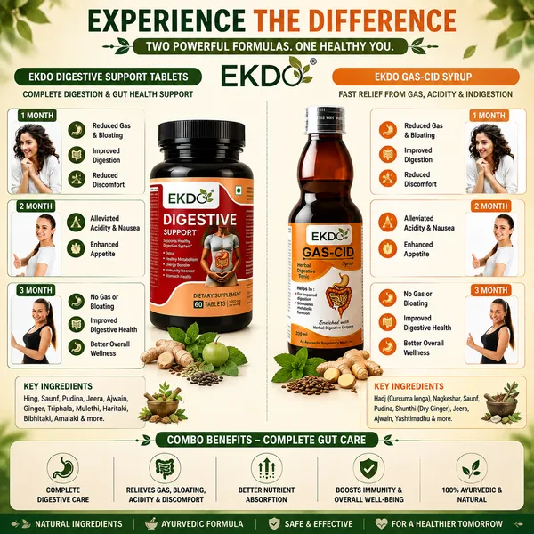 EKDO_Digestive_Care_Combo_Pack_|_Digestive_Support_Tablets_(60_Tablets)_+_GAS-CID_Herbal_Syrup_(200ml)_|_Ayurvedic_Gut_Health_Combo