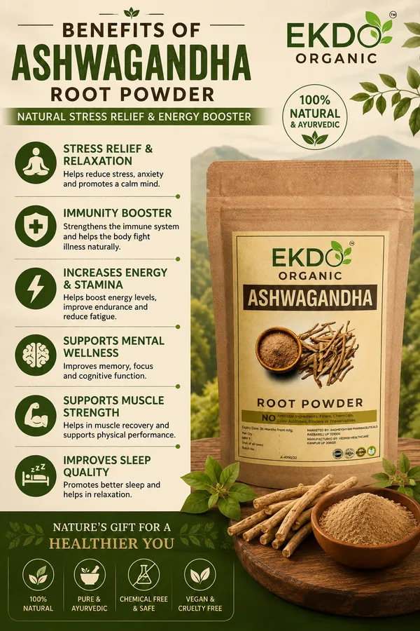 EKDO_Organic_Ashwagandha_Root_Powder_|_100%_Pure_&_Natural_Ayurvedic_Herbal_Powder_|_Energy,_Stamina_&_Relaxation_Support_|_Pack_of_3_X_100G