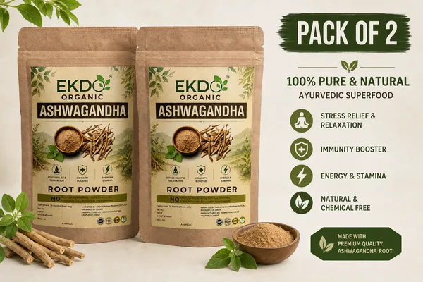 EKDO_Organic_Ashwagandha_Root_Powder_|_Pure_&_Natural_Ayurvedic_Herbal_Powder_|_Stress_Relief,_Energy_&_Wellness_Support_|_Pack_of_2-_100G