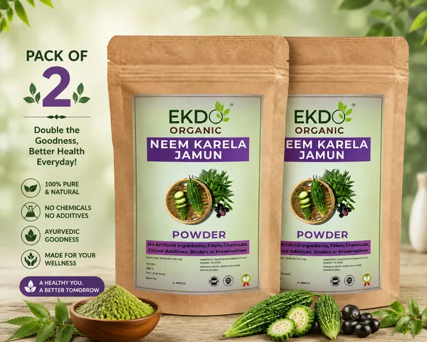 EKDO_Organic_Neem_Karela_Jamun_Powder_|_Pure_&_Natural_Herbal_Powder_|_Neem,_Karela_&_Jamun_Blend_|_Daily_Wellness_Support_|_Pack_of_2X100G