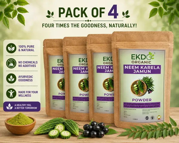 EKDO_Organic_Neem_Karela_Jamun_Powder_|_Pure_&_Natural_Herbal_Powder_|_Neem,_Karela_&_Jamun_Blend_|_Daily_Wellness_Support_|_Pack_of_4X100G