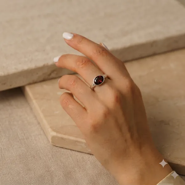 925_Silver_Jewellery_Garnet_Ring
