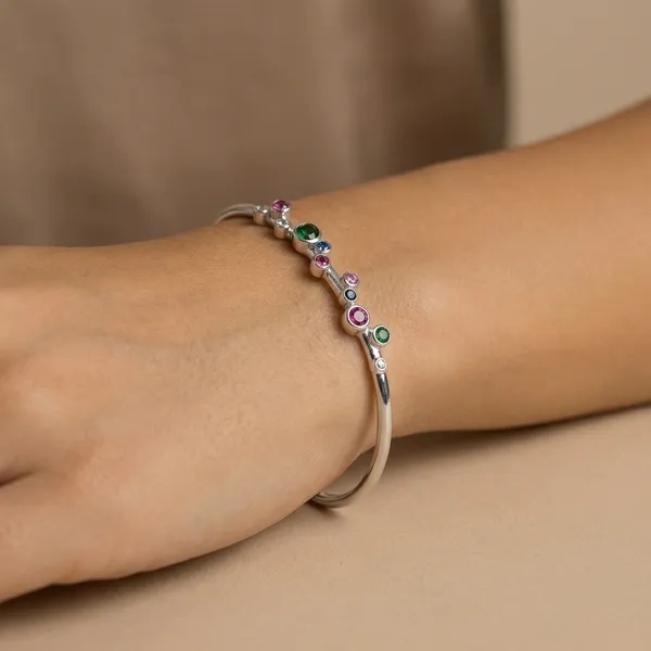 925_Silver_Jewellery_Multicolor_Gemstone_Silver_Bracelet_For_Women