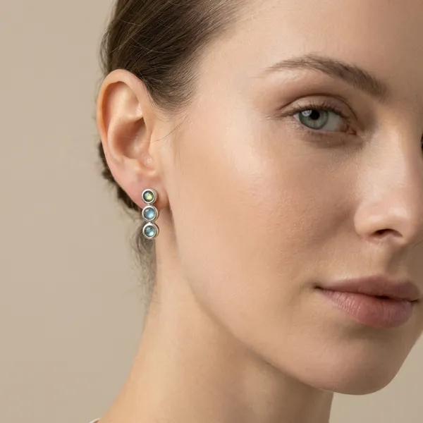 925_Silver_Jewellery_Grey_Labradorite_Triple_Stone_Sterling_Silver_Stud_Earrings_For_Women