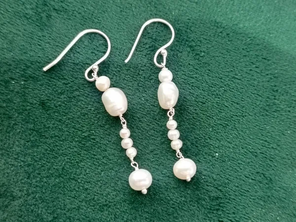 925_Silver_JewelleryPearl_Dangling_Earings