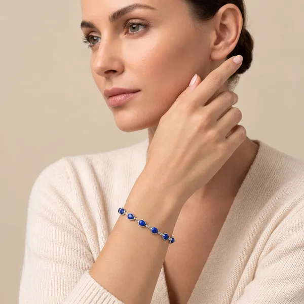 925_SILVER_JEWELLERY_LAPIS_BRACELET