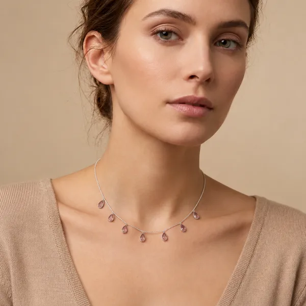 925_SILVER_JEWELLERY_PINK_TOURMALINE_NECKCHAIN