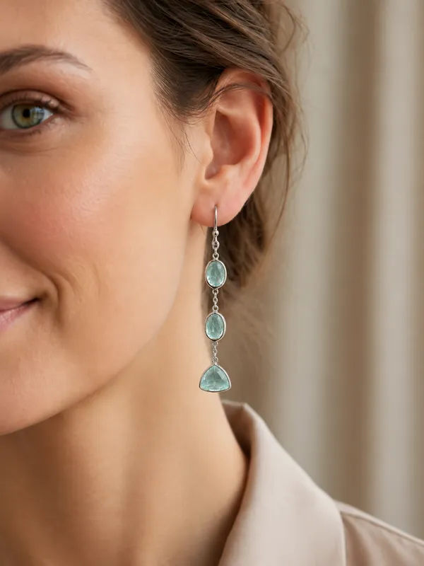 925_SILVER_JEWLLERY_BLUE_TOPAZ_DANGLING_EARRINGS_