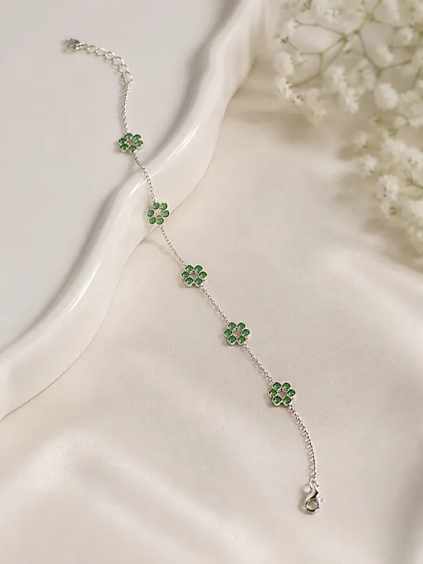 925_silver_Emerald_bracelet