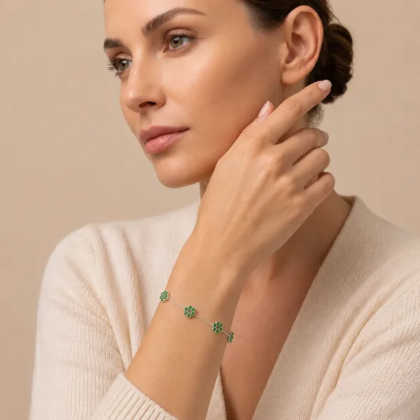 925_silver_Emerald_bracelet