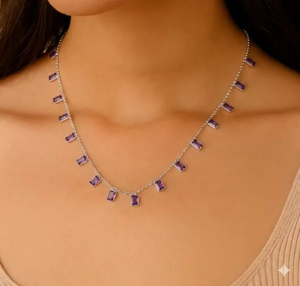 925_Silver_Jewellery_Amethyst_Drop_neckless