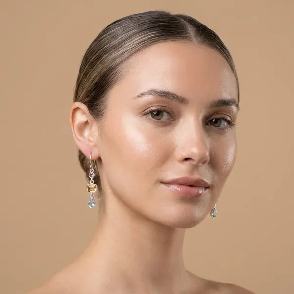 925_Silver_Jewellery_Blue_topaz_Citrin_earings