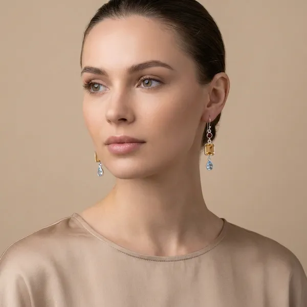 925_Silver_Jewellery_Citrin_Blue_Topz_Earings